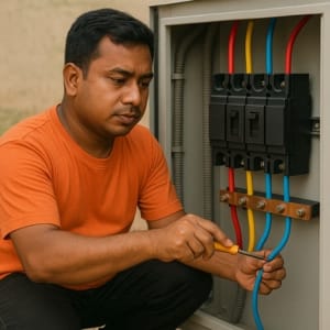 main panel board connection service